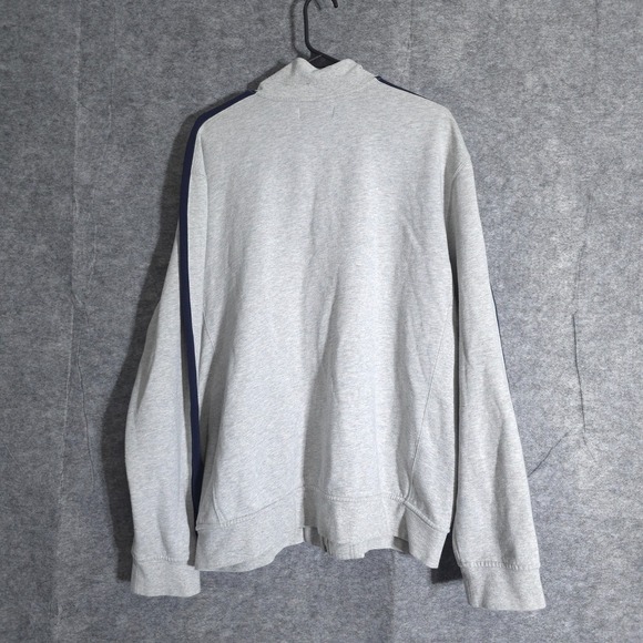 Polo Ralph Lauren Full Zip Jacket Mens Gray Navy Size 2XL Pony Preppy Sweatshirt - Picture 2 of 16